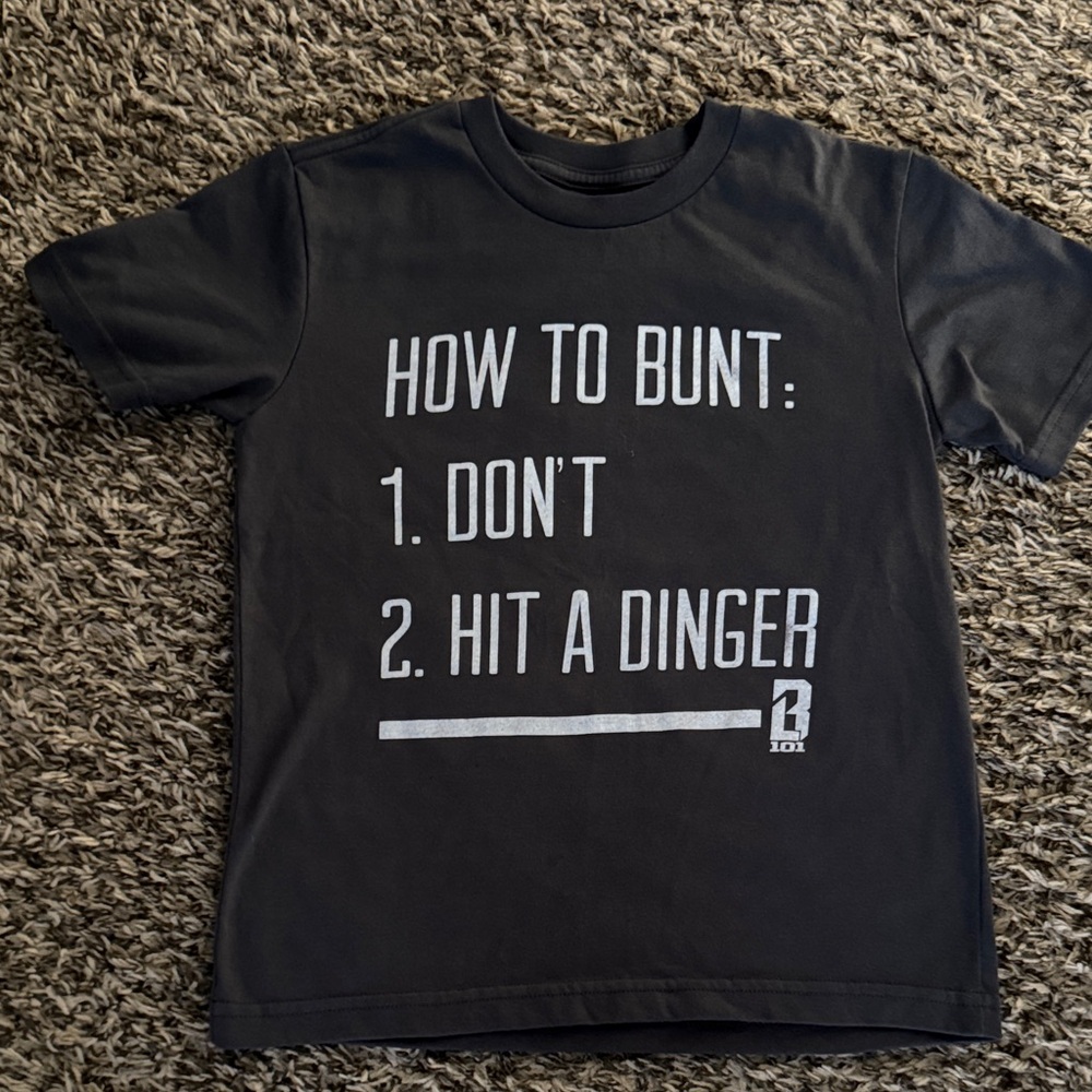 Baseball Lifestyle Black Graphic Kids T-Shirt